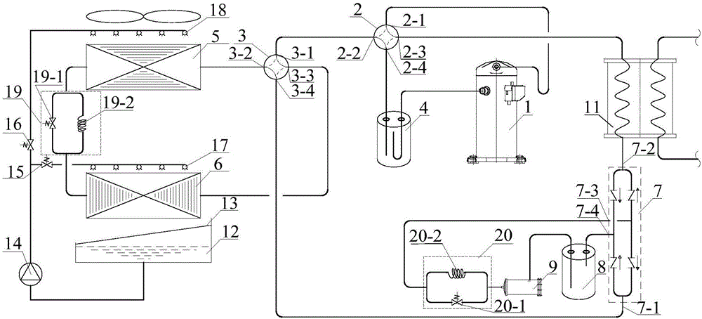 Solution defrosting and freezing regenerated air source heat pump unit