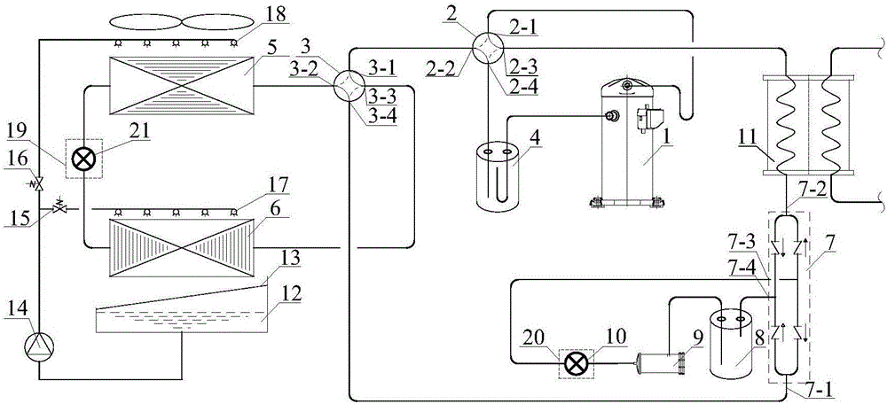 Solution defrosting and freezing regenerated air source heat pump unit