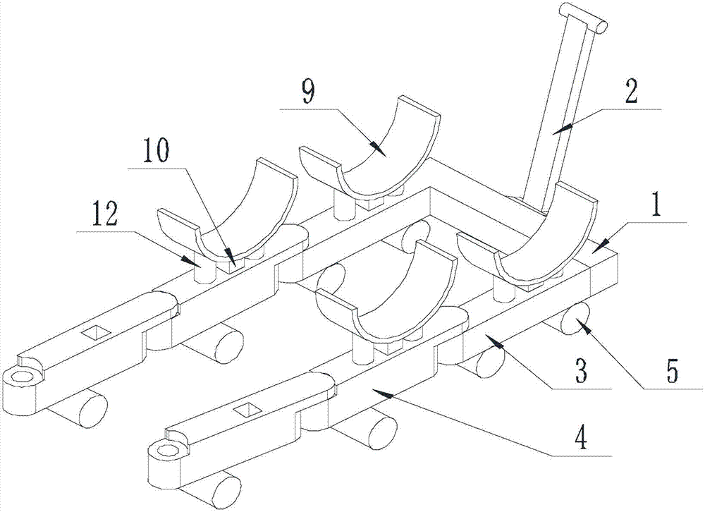 Bearing-area-adjustable oil drum moving tool