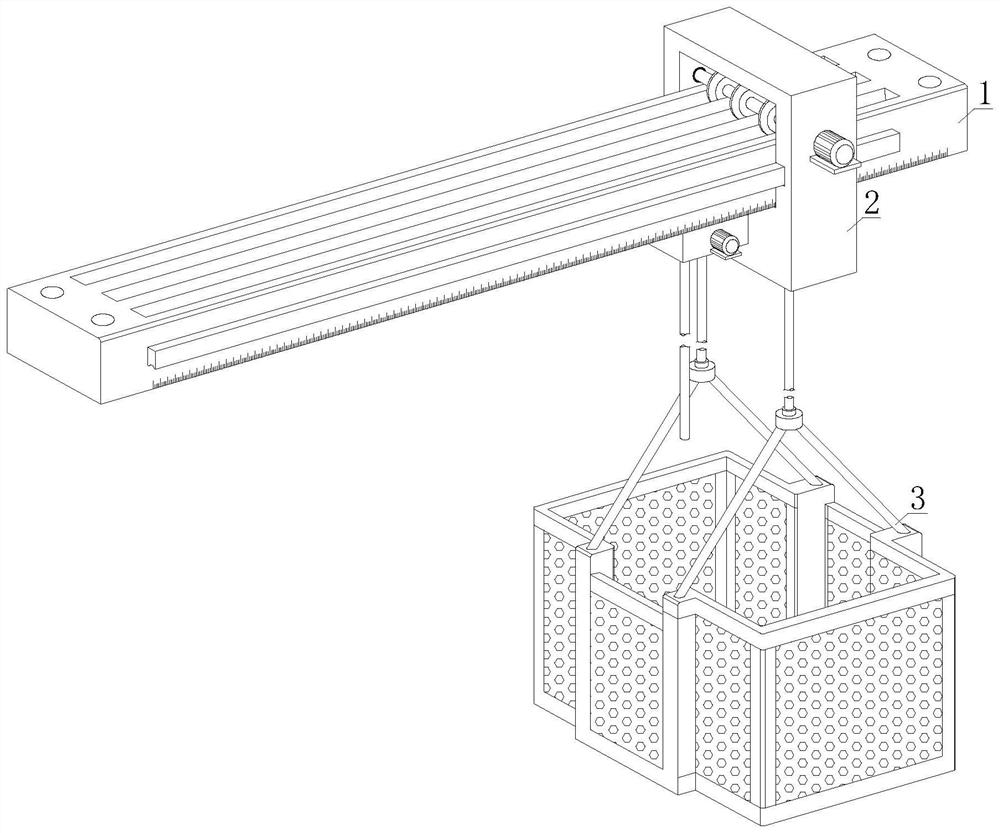 Manned lifting type vertical shaft measuring device and operation method thereof