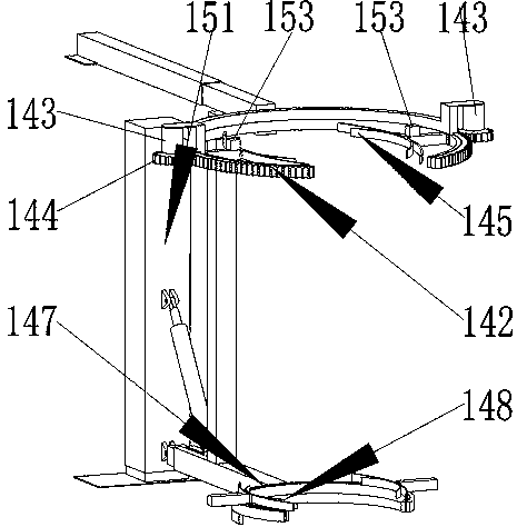 Driving device for cycle motion of tree digging cutter