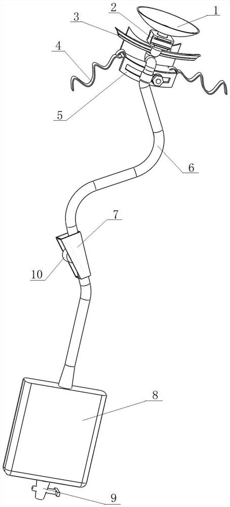 Fixed saliva drainage device used after tooth extraction