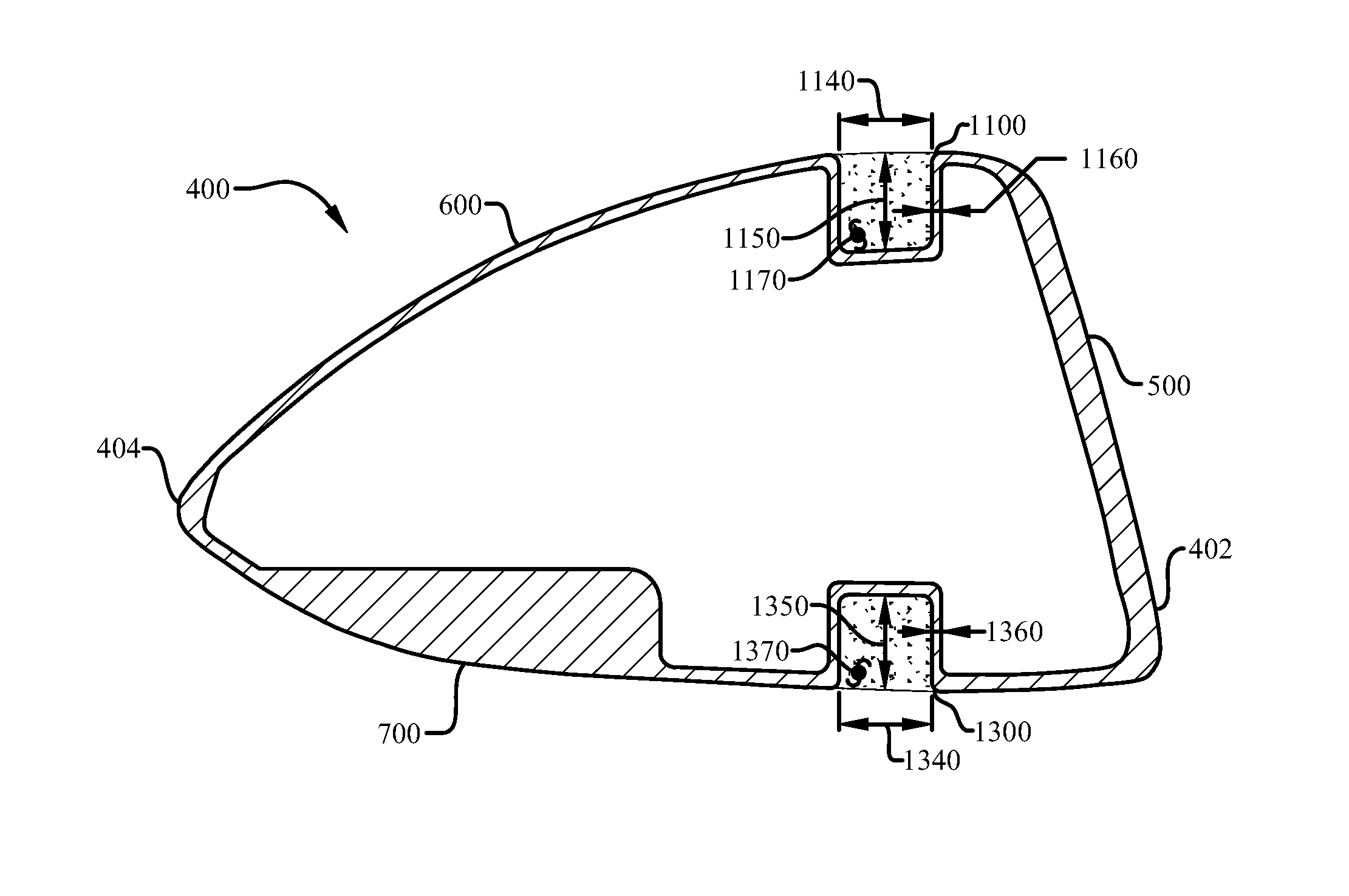 Golf club head having a shielded stress reducing feature