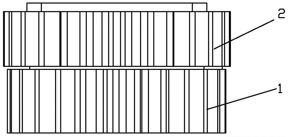 An assembly method of double gears for seamless steel pipe cold rolling mill rolls