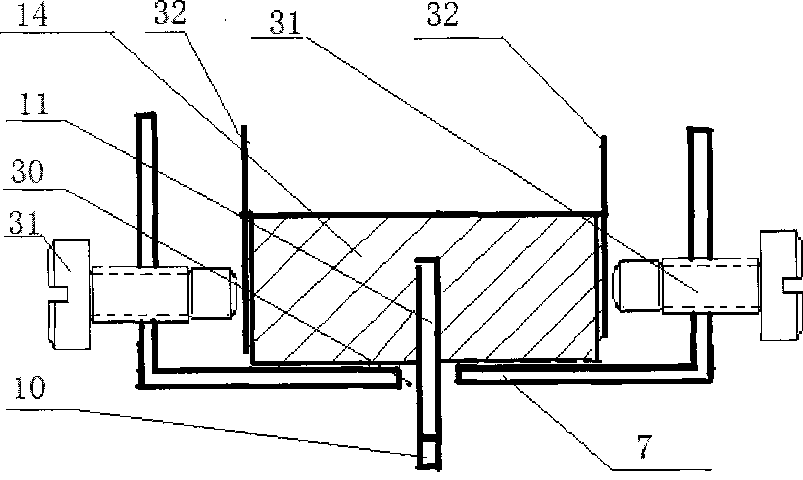 Electromechanical device for continuously, rapidly and pneumatically labelling