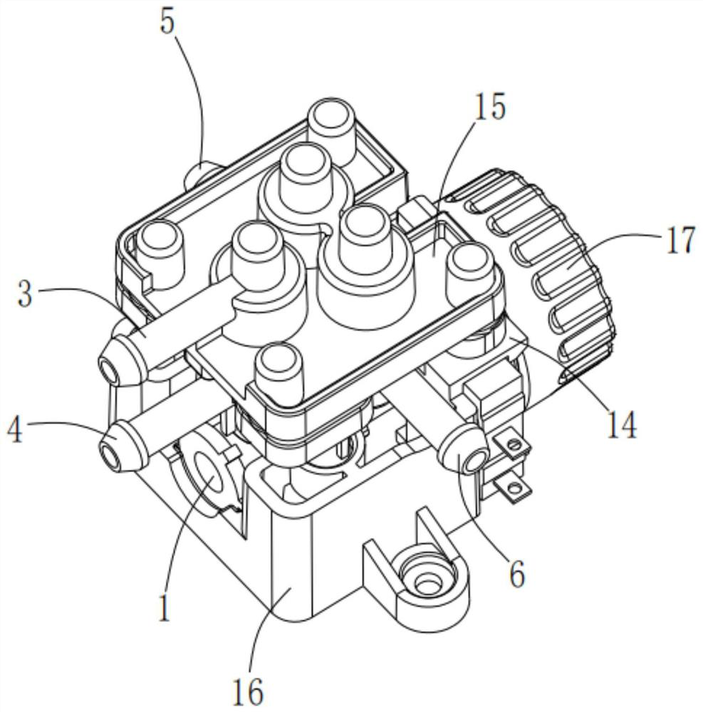 Four-way change-over valve for coffee machine