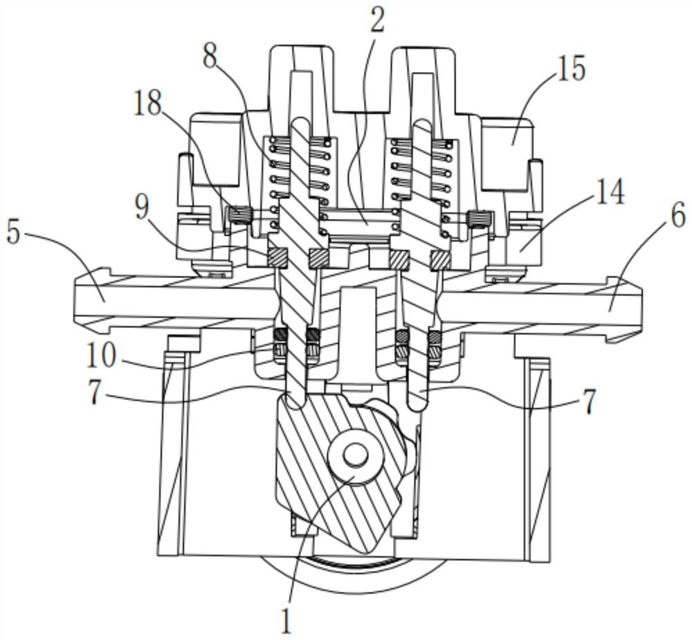 Four-way change-over valve for coffee machine