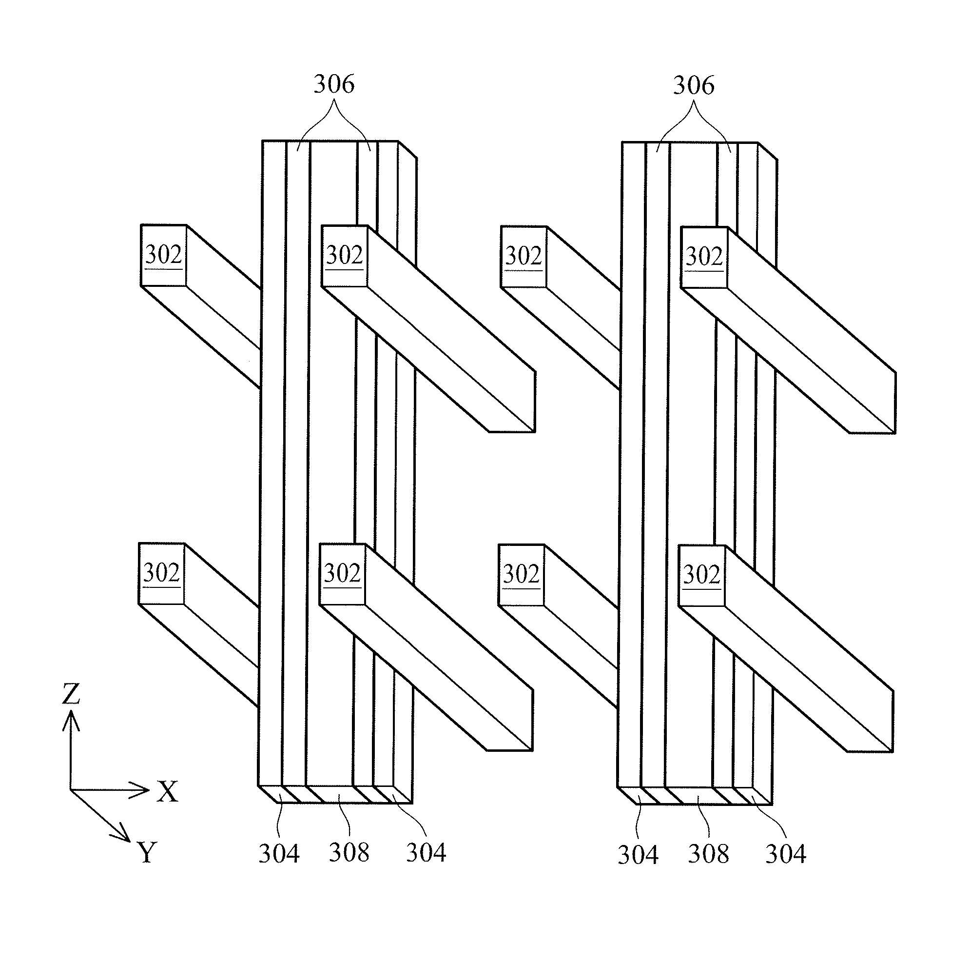 Self-rectifying rram cell structure and rram 3D crossbar array architecture