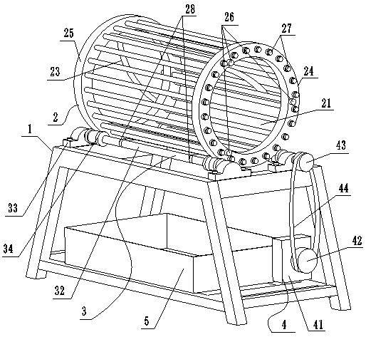 Fresh tea leaf screening device and using method thereof