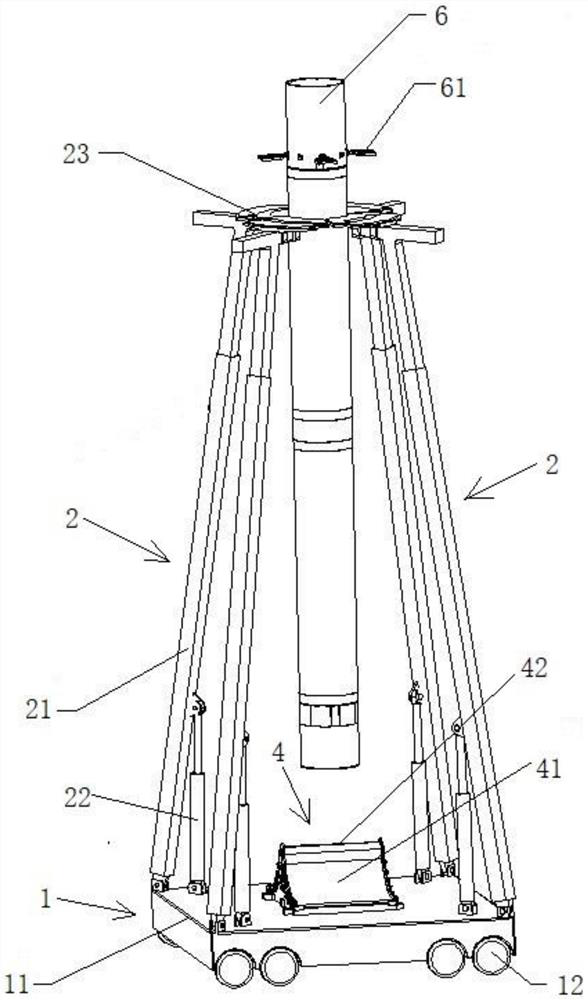 Ground recovery platform capable of repeatedly using carrier rocket