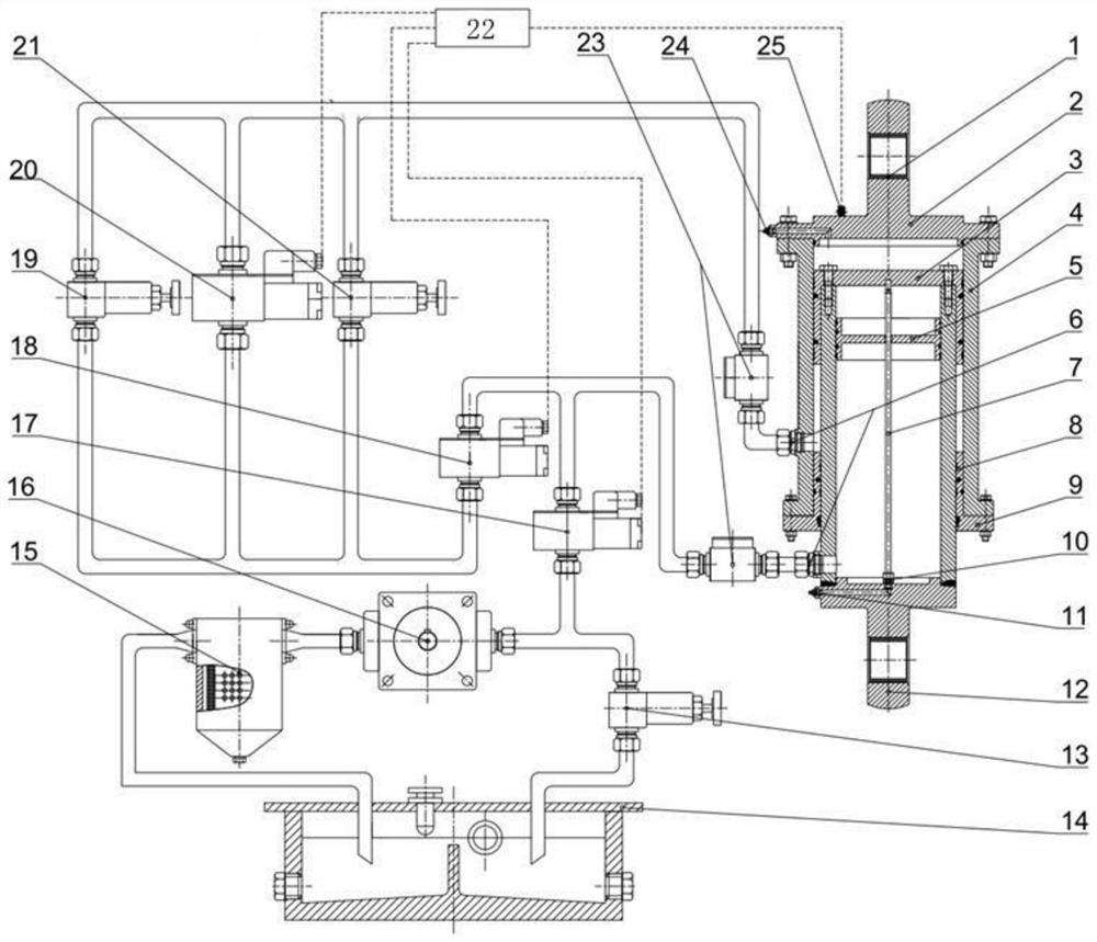 Semi-active hydro-pneumatic suspension system of mining dump truck and control method