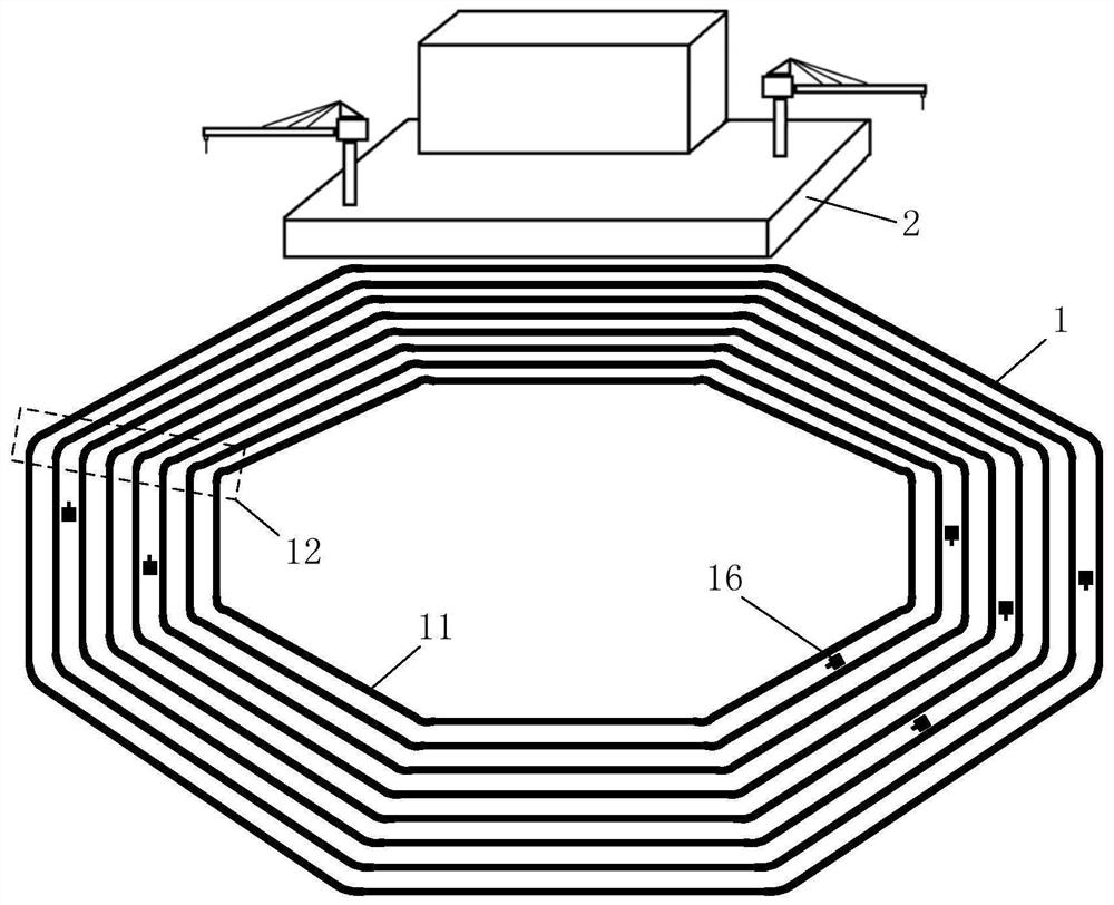 Ridge type novel fish shelter