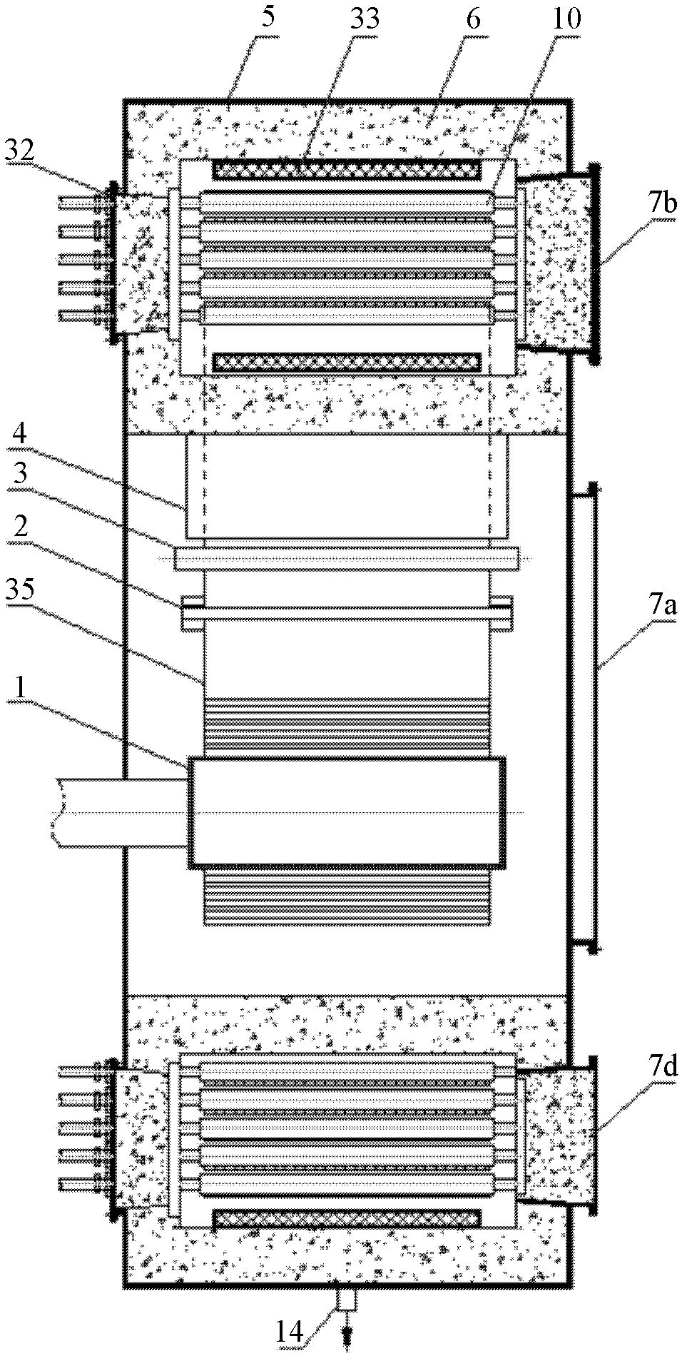 Continuous reduction annealing furnace for sheet metal strips