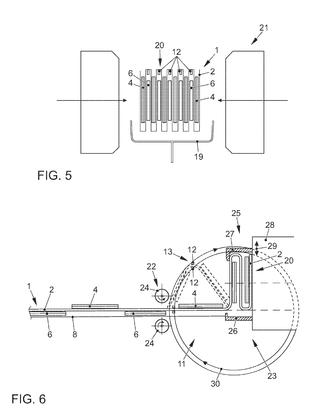 Method for producing an electrode stack for energy stores, and stacking system