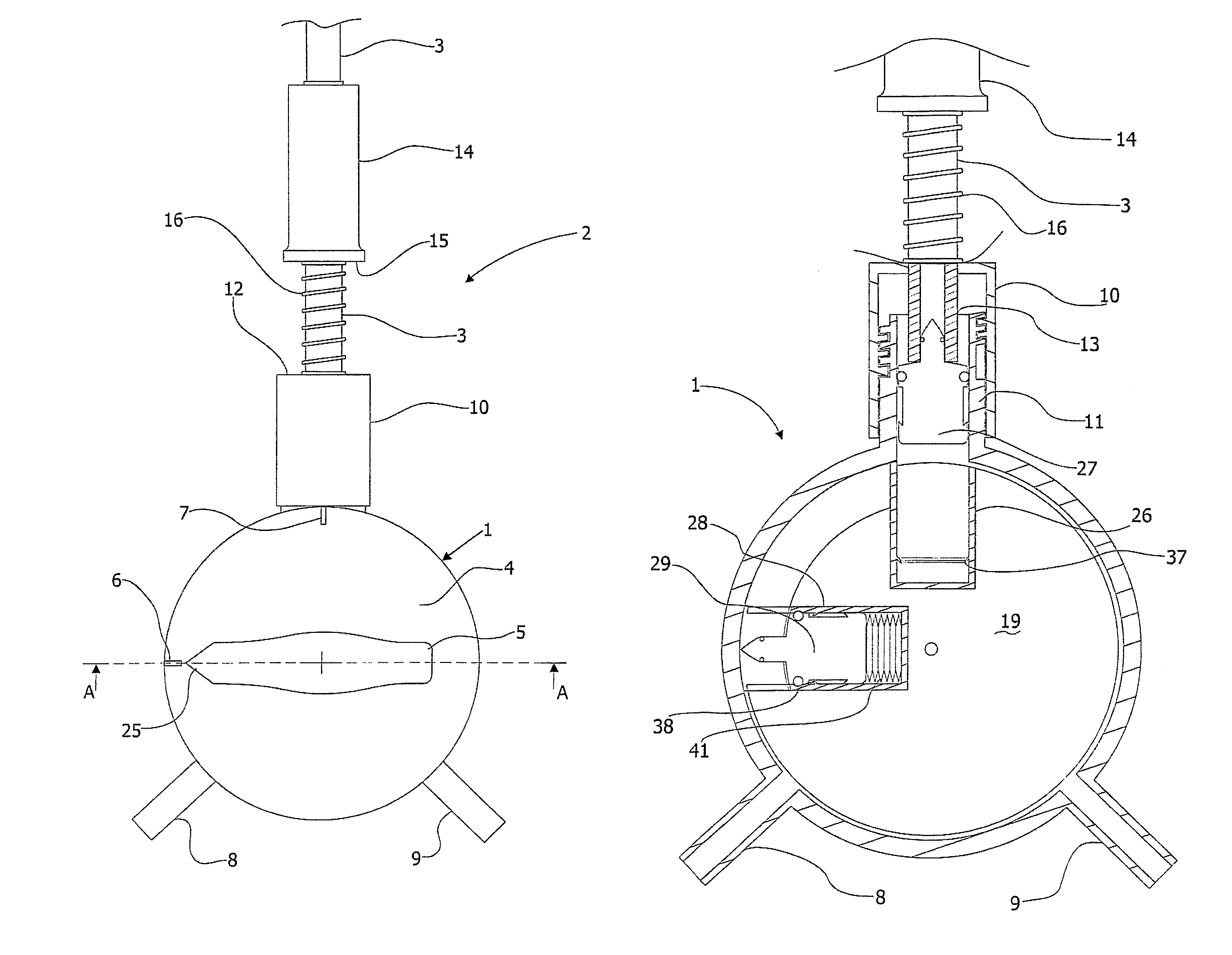 Apparatus for applying and removing closing means from an end portion of a tubular element and the use thereof in peritoneal dialysis