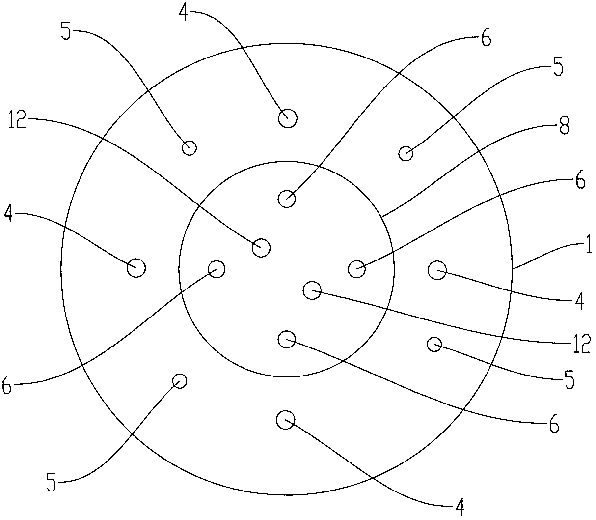 Deep-well aerobic digestive treatment device and treating method for organic sludge