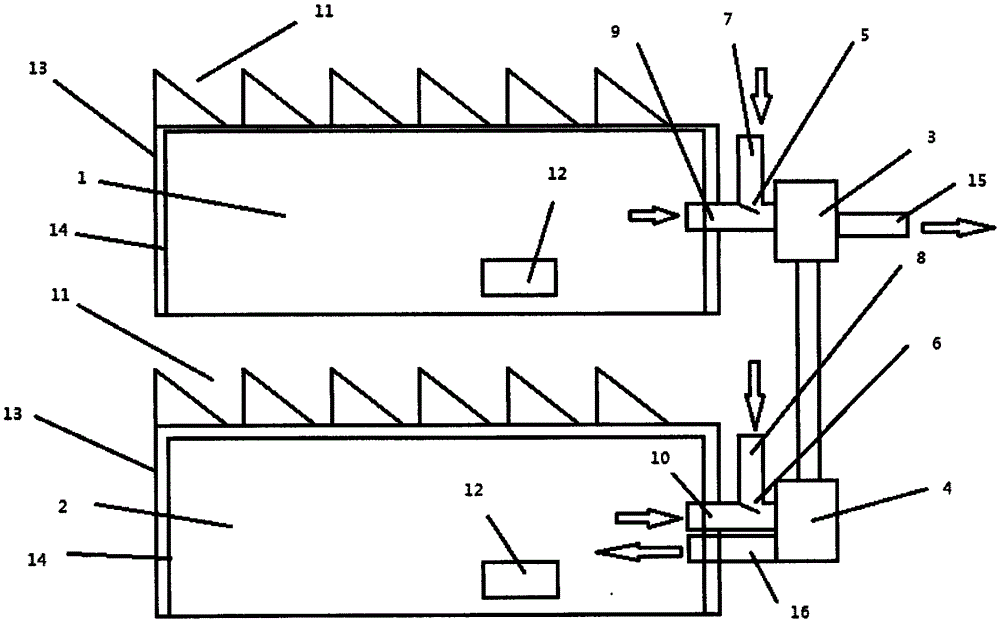 Self-adaptive constant temperature and moisturizing photovoltaic agricultural scaffold integrated system with waste heat recovery function