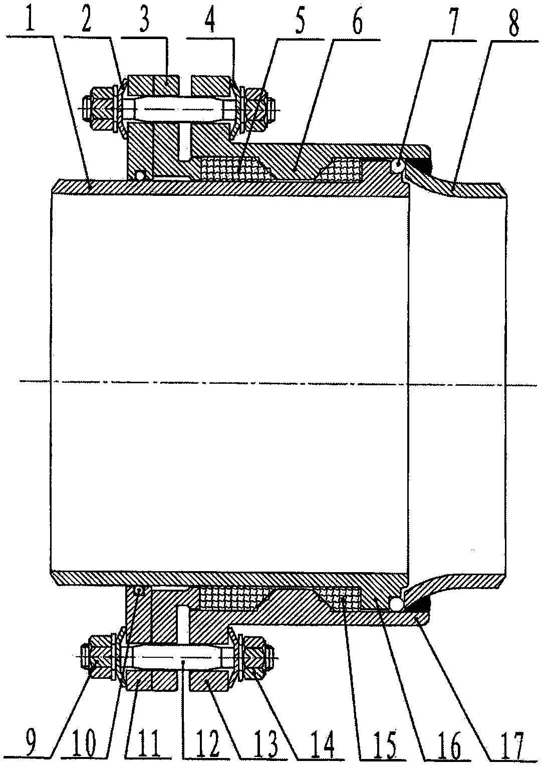 Novel double-gland precision type pipeline compensator