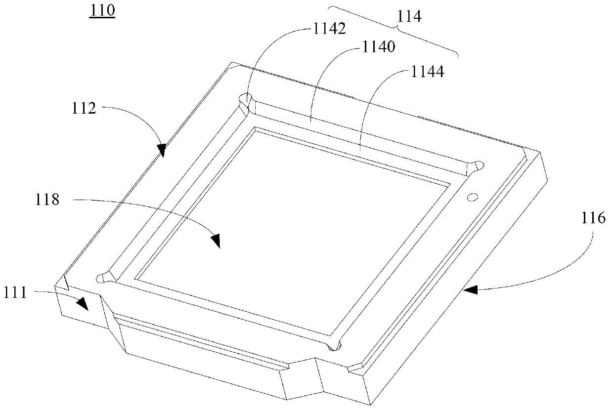 Support structure and camera module provided with same