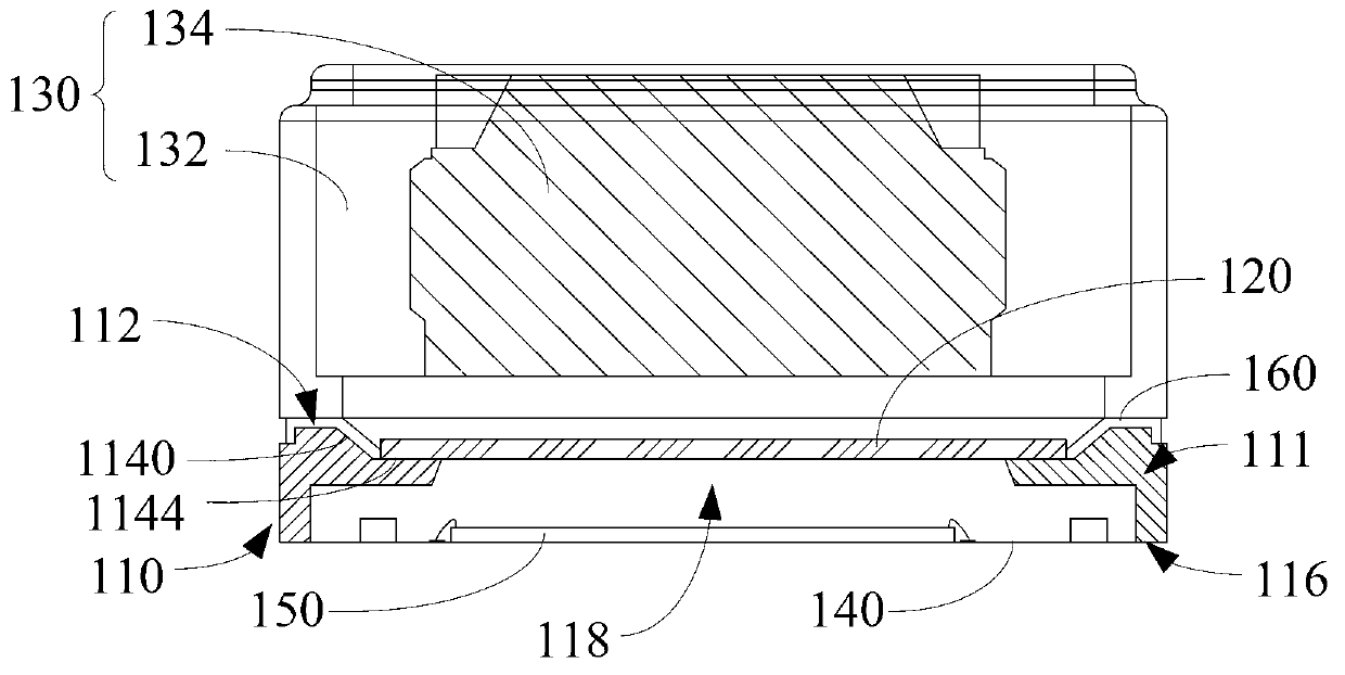 Support structure and camera module provided with same