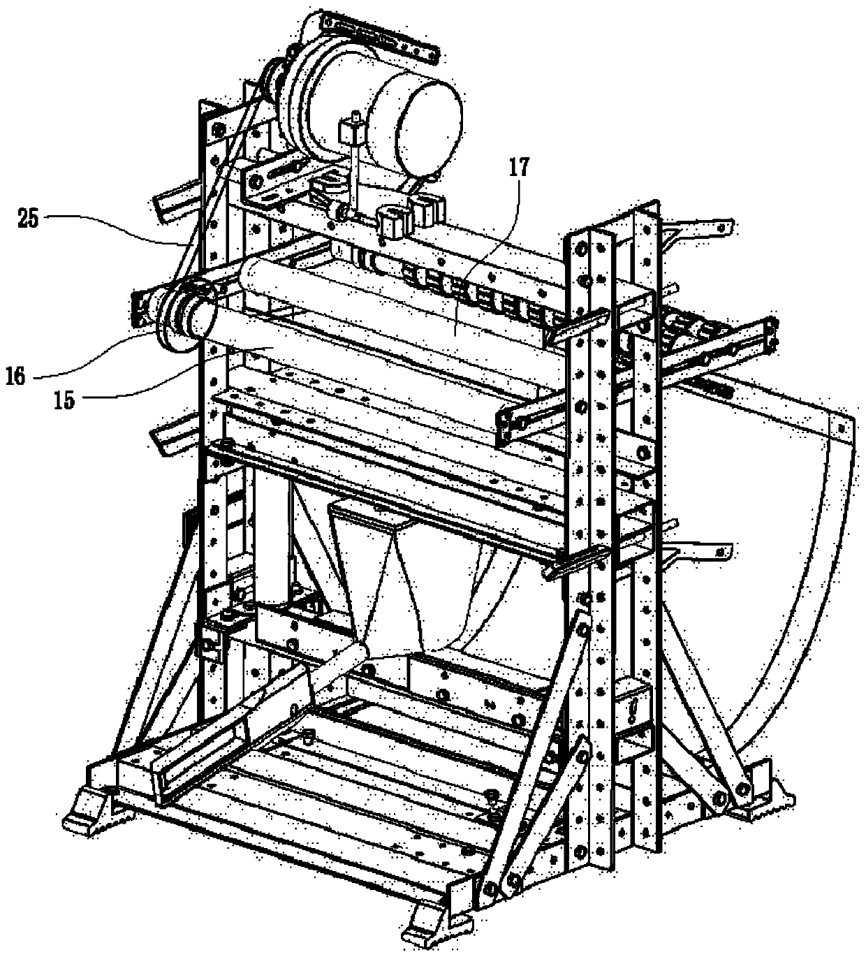 High-speed sequence casting hot-rolling unit for large-section large-weight billet production