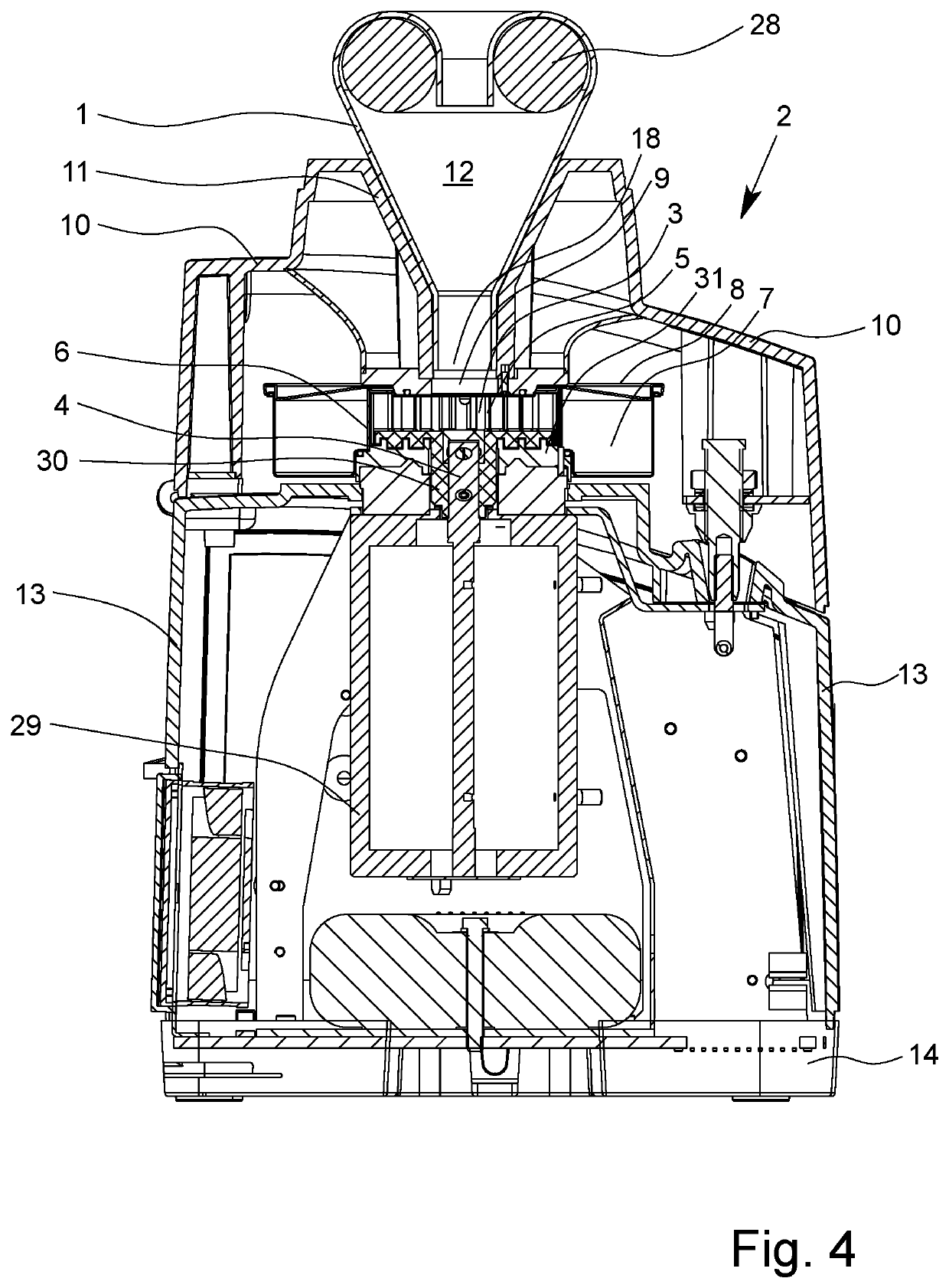 Comminution device for laboratory operation, and damper for a comminution device