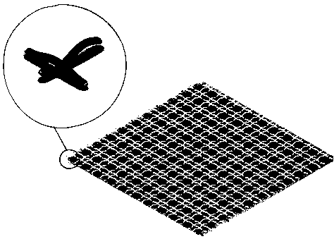 Preparation method of capacitive stress sensing intelligent fabric