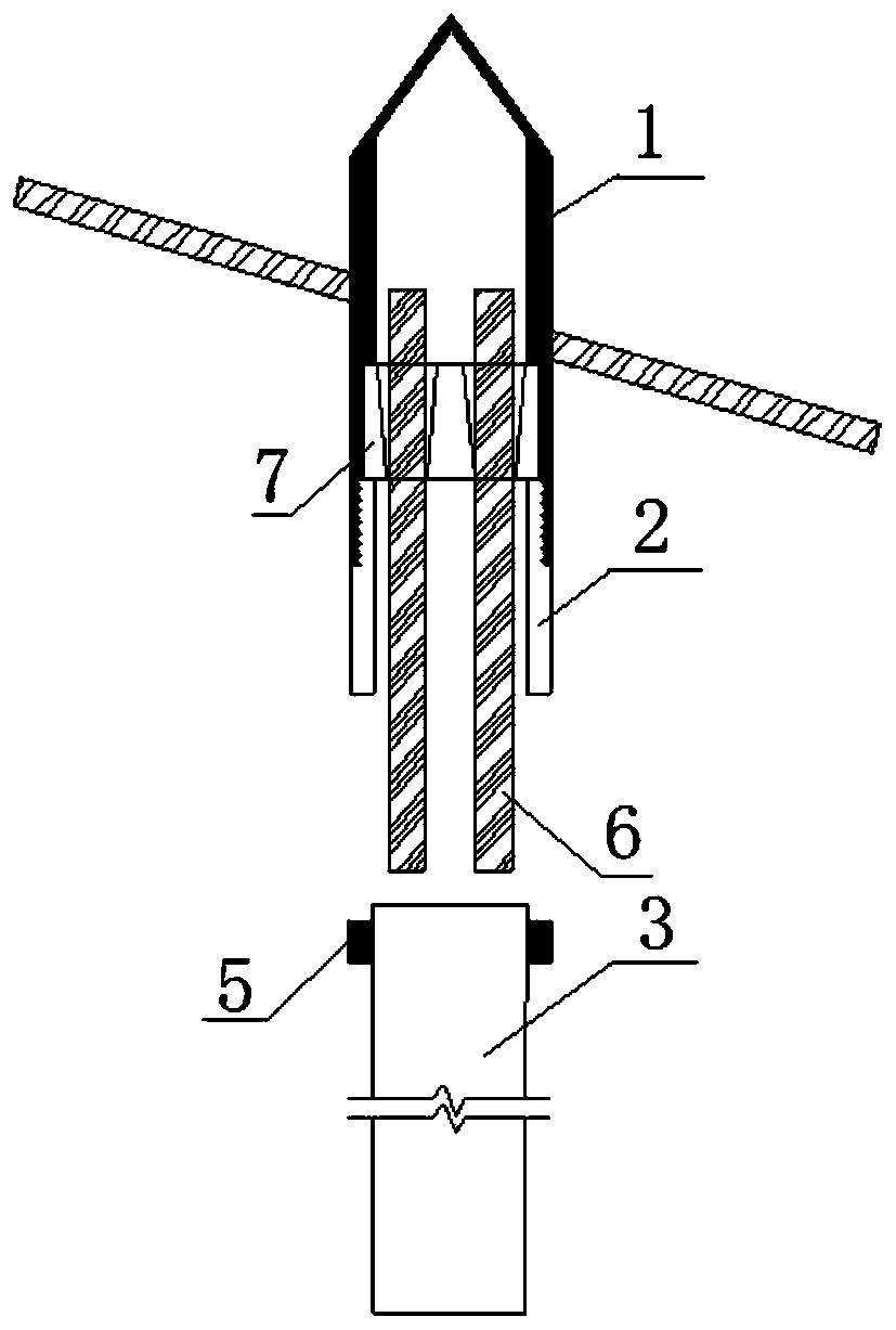 Construction method and anchoring device for foundation pit composite support technology