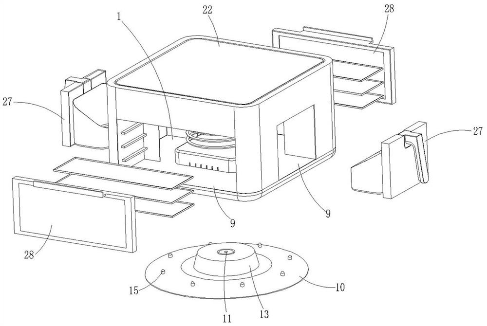 Air fryer with multiple cavities