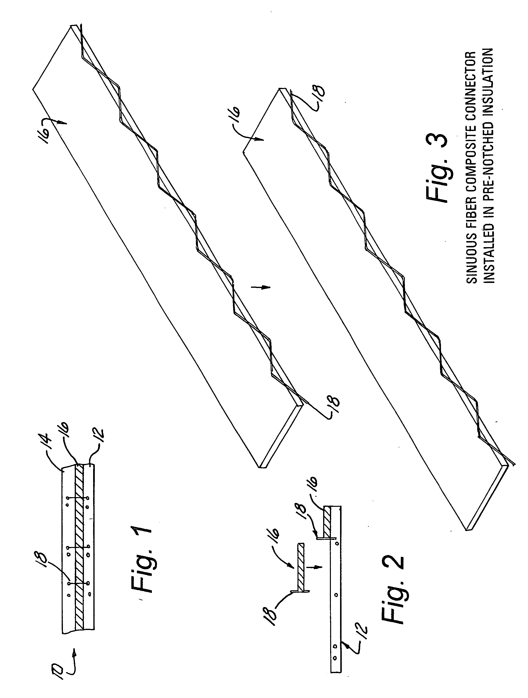 Sinuous composite connector system