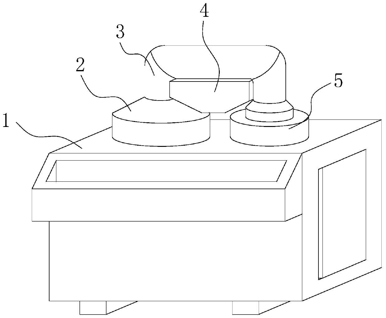 Needle brush smooth flow device for utensil distillation equipment