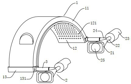 Automobile running wheel splashed water mist eliminating and guiding device