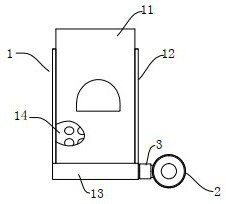 Automobile running wheel splashed water mist eliminating and guiding device