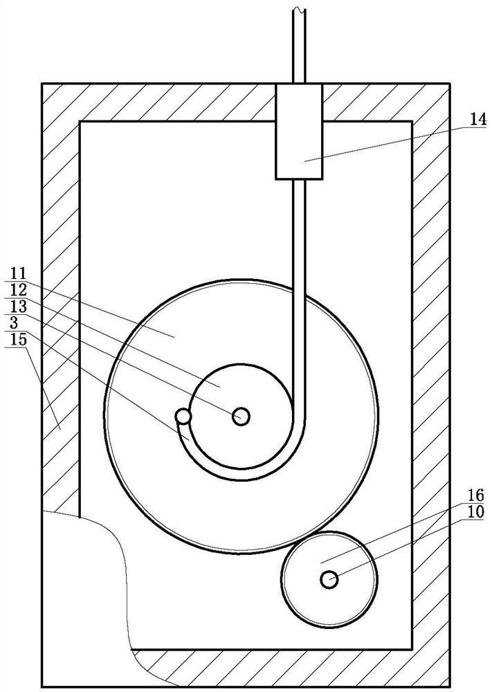 Portable high-voltage transmission line falling self-rescue device