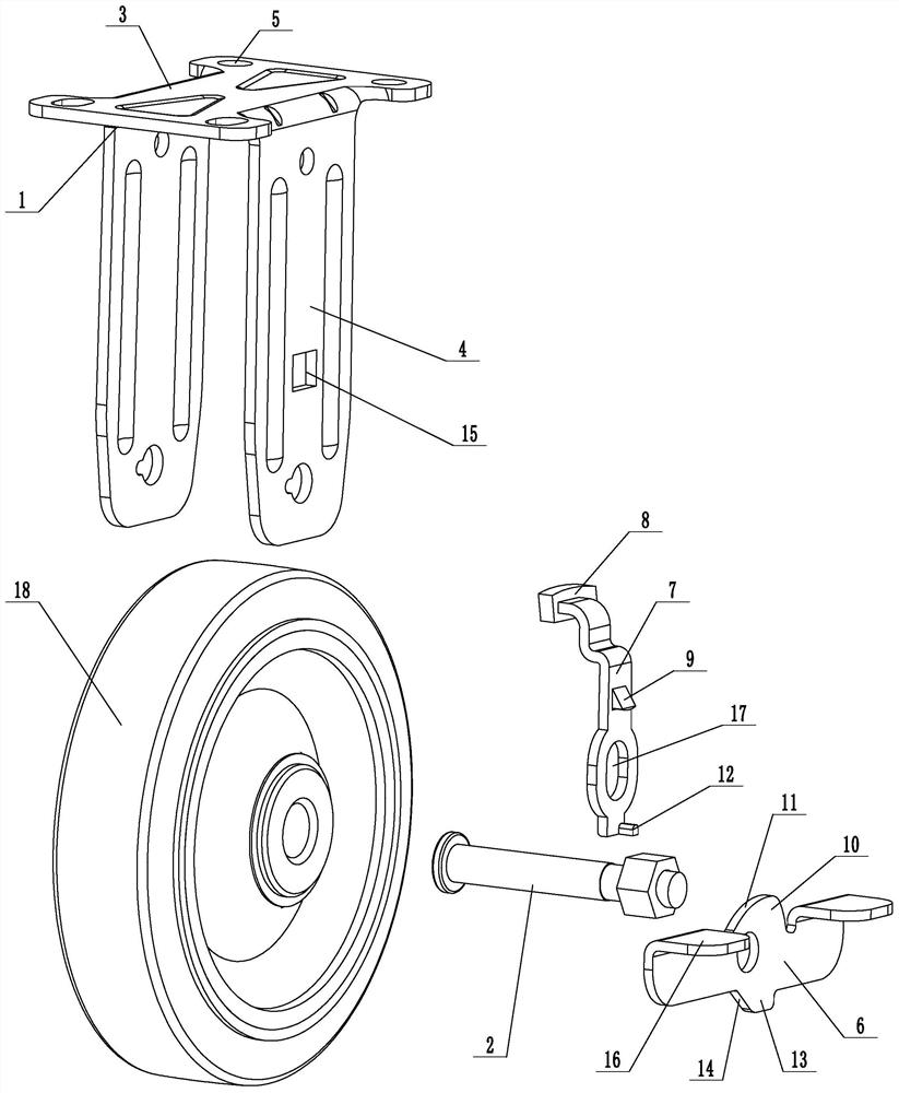 A brake caster