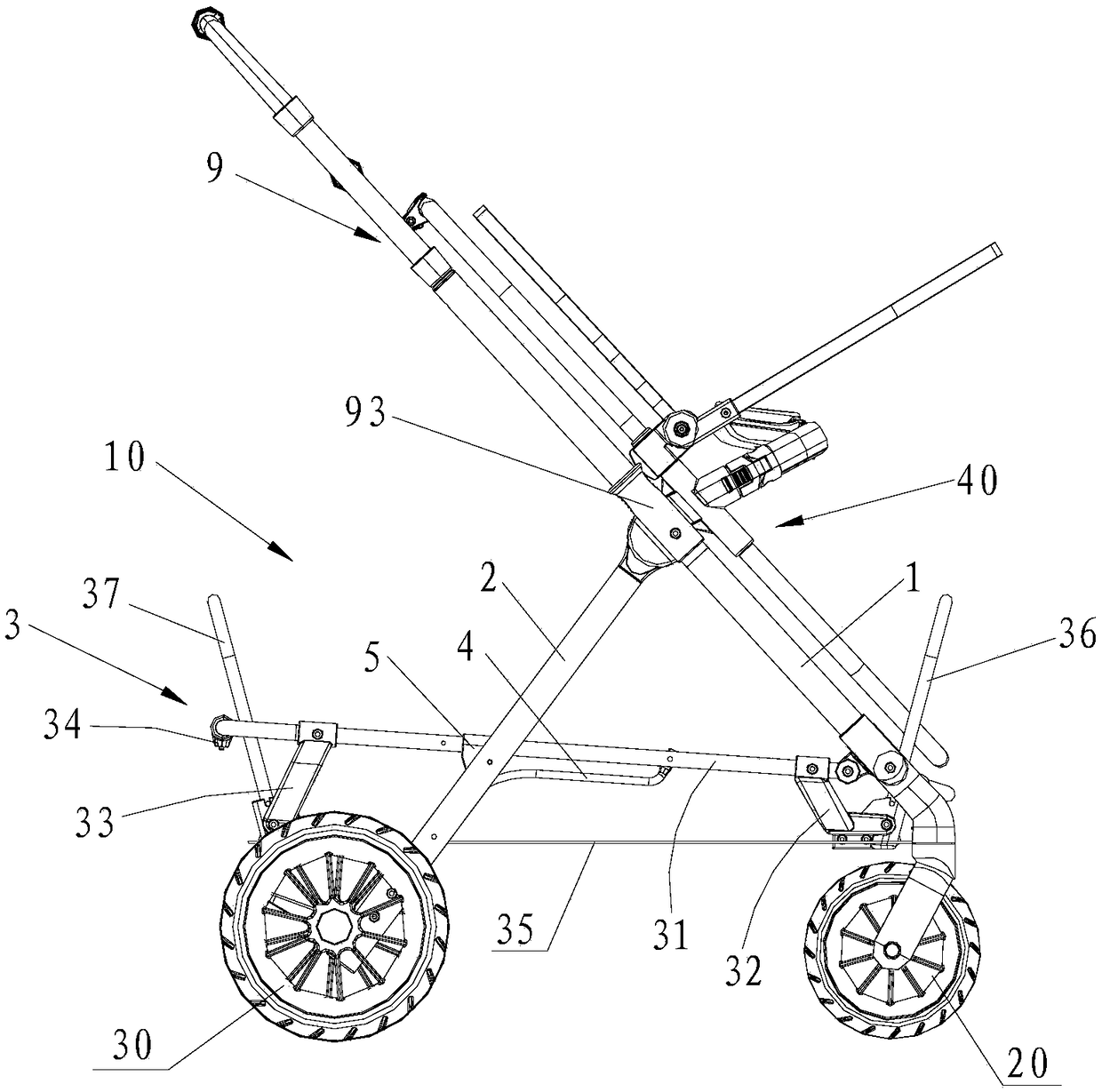 Multifunctional baby stroller