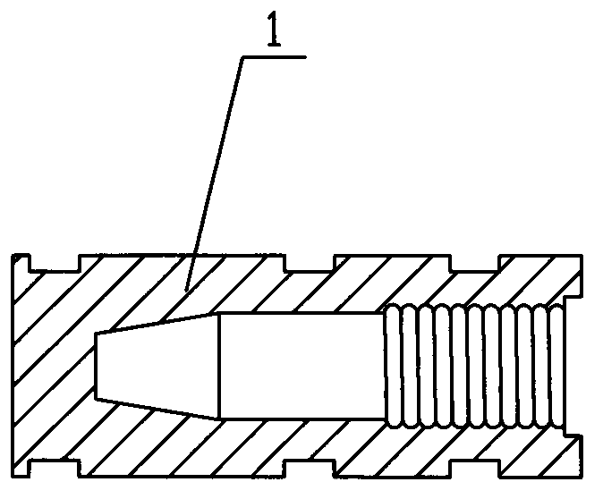 Embedded part on settlement observation point and application method thereof