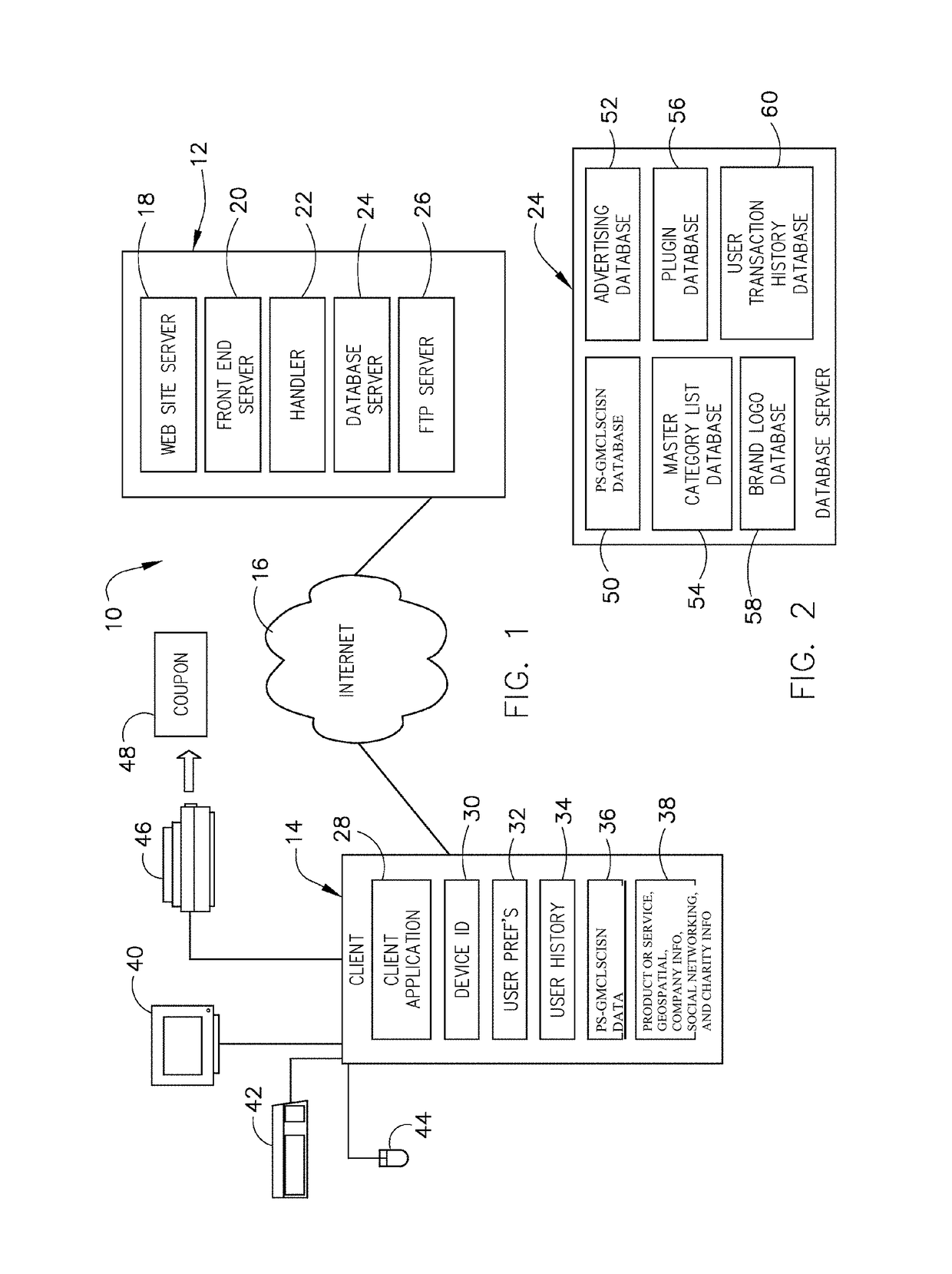 System and method for providing combination of online coupons, products or services with advertisements, geospatial mapping, related company or local information, and social networking