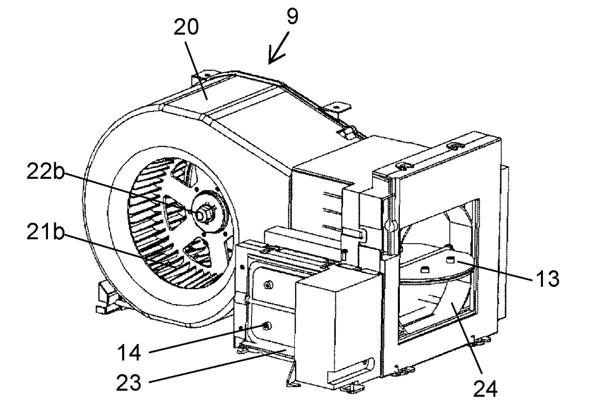 Heat exchanging ventilation device