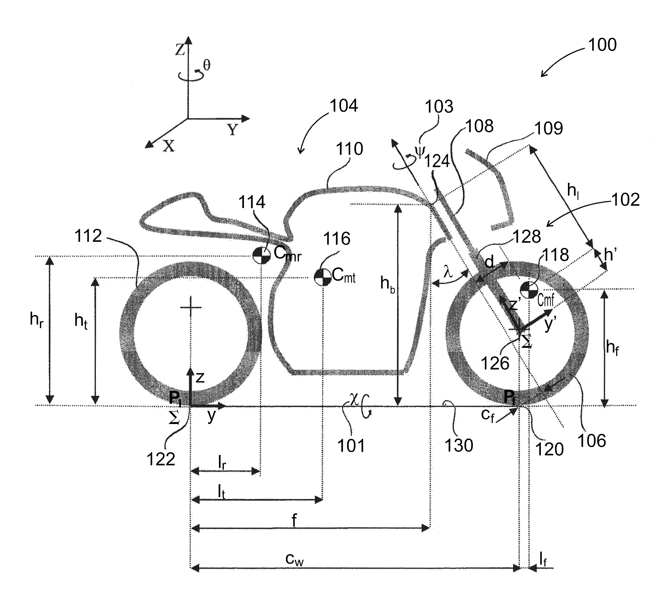 System and method for stabilizing a single-track vehicle