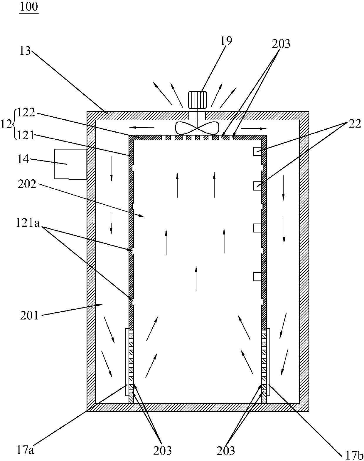 Box-type heat pump drying cabinet