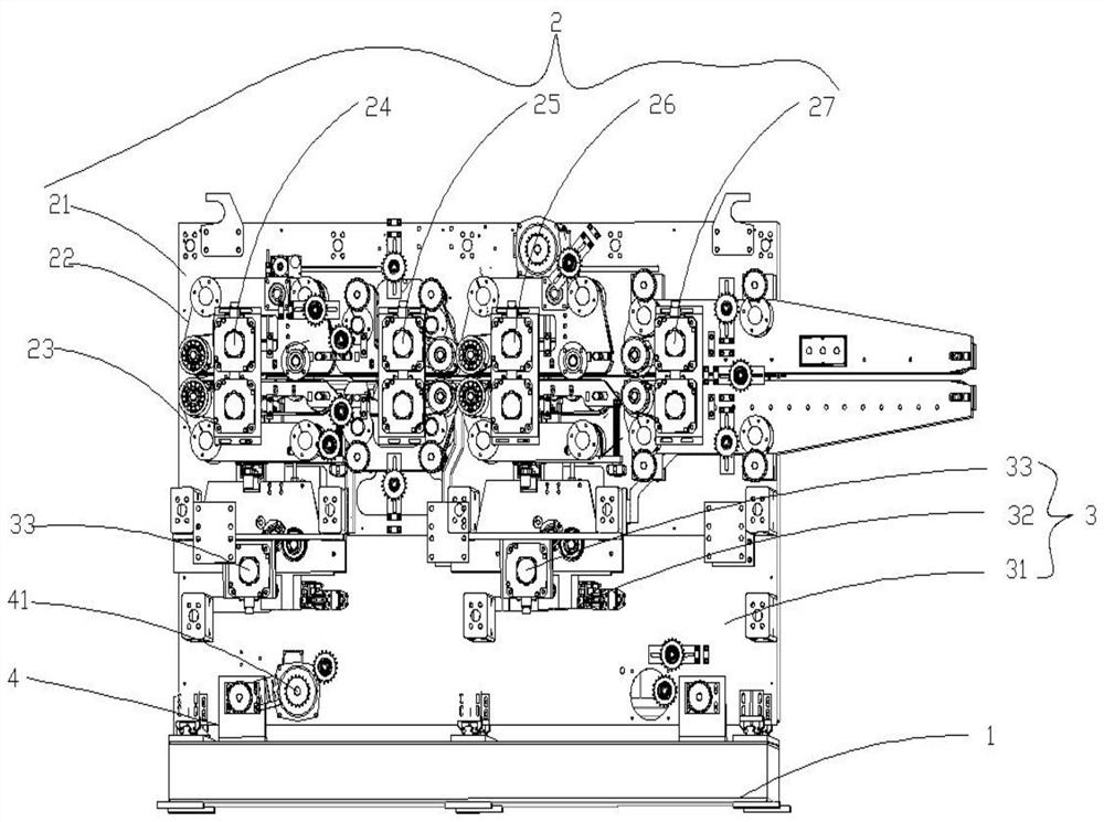 An electric control system for a high-speed nail box machine with double nail heads