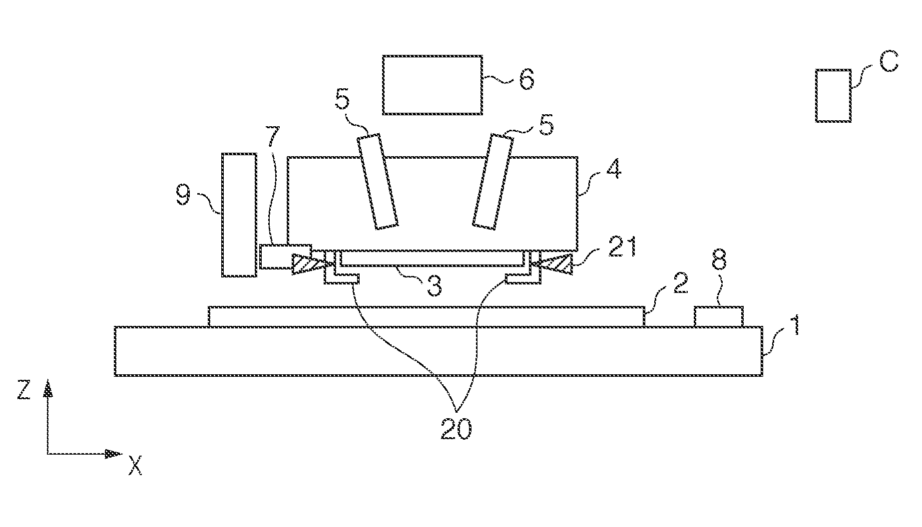 Imprint apparatus, template of imprint apparatus, and article manufacturing method