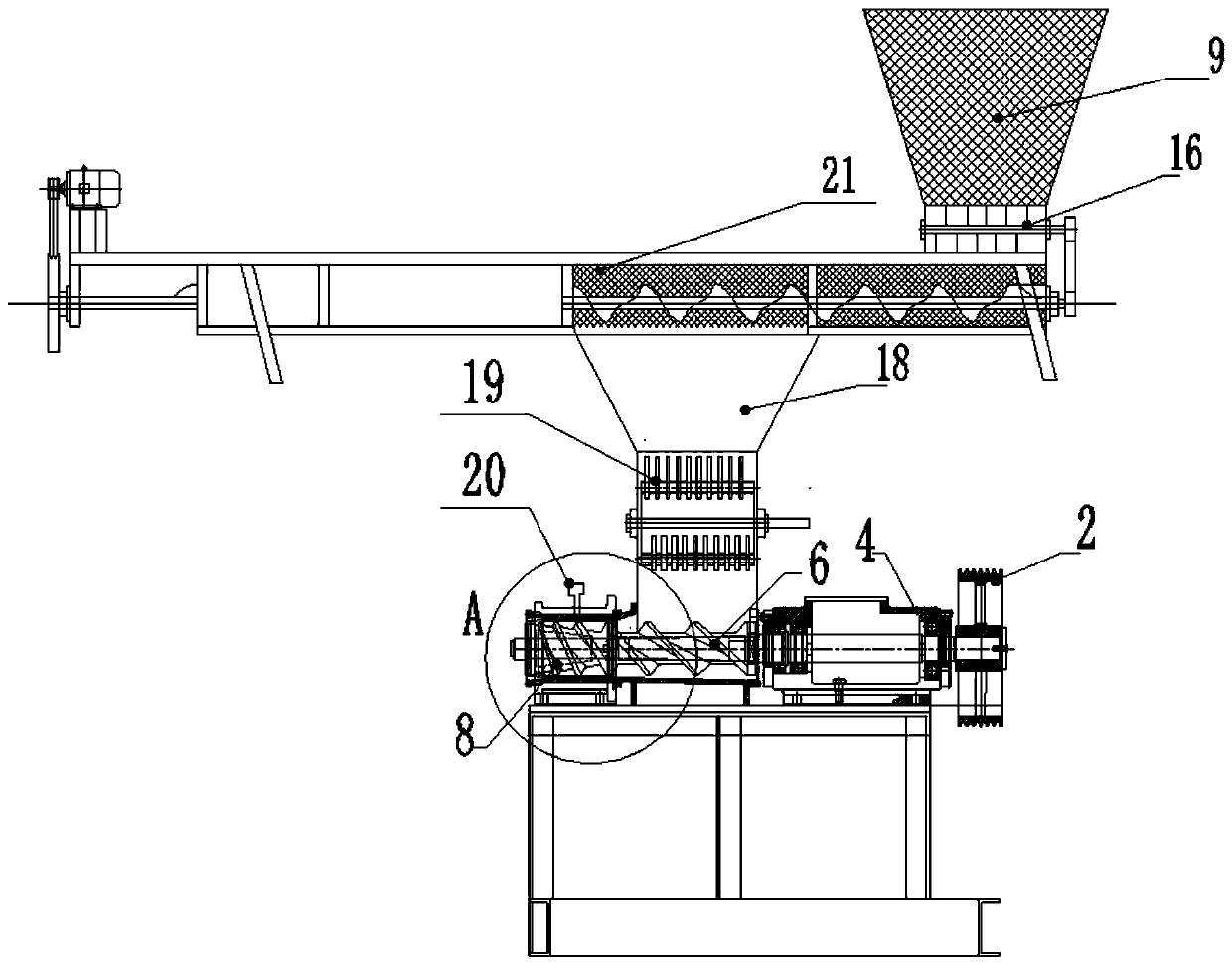 Straw puffing machine