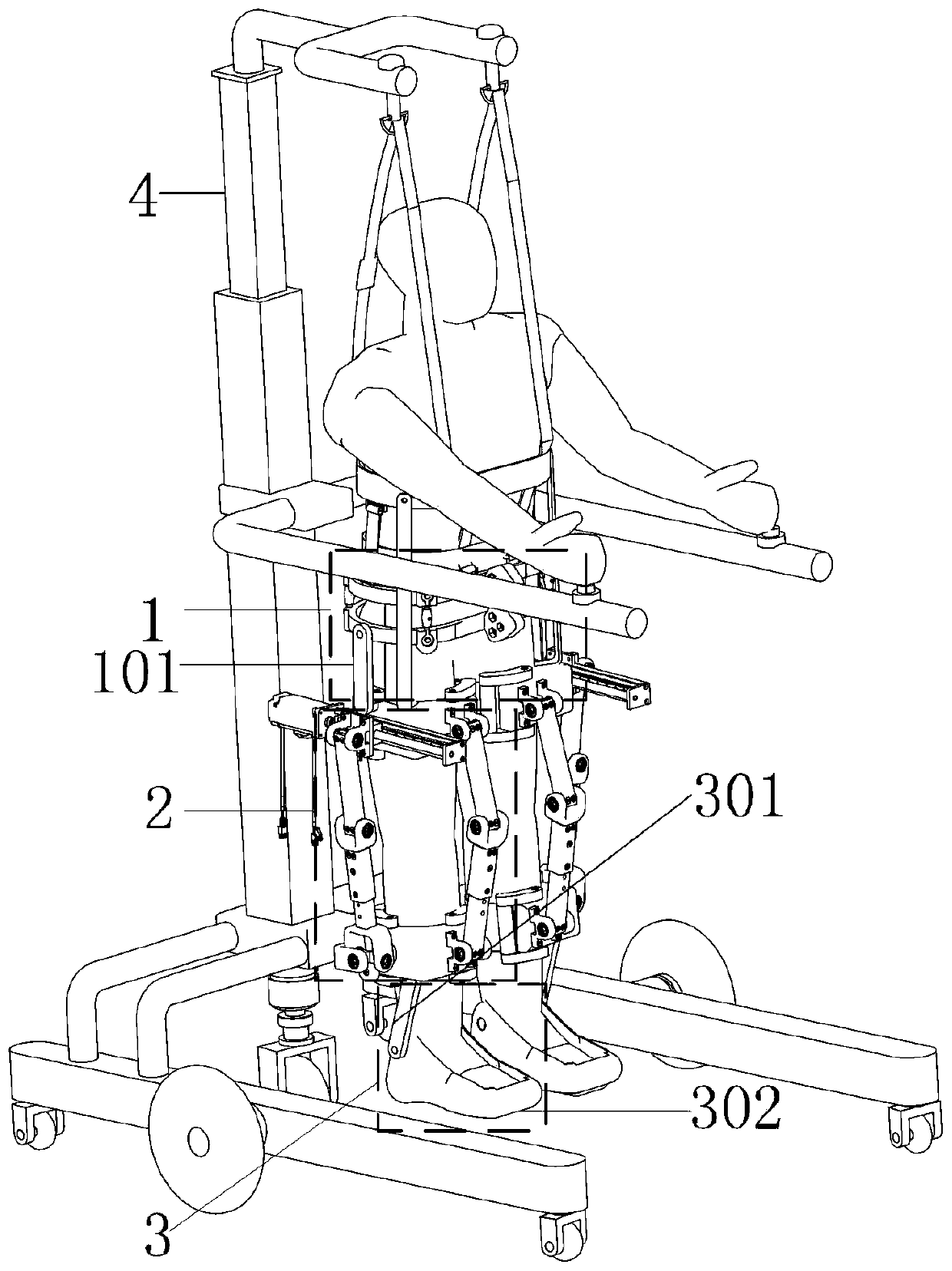 Wearable biological merging lower limb rehabilitation robot