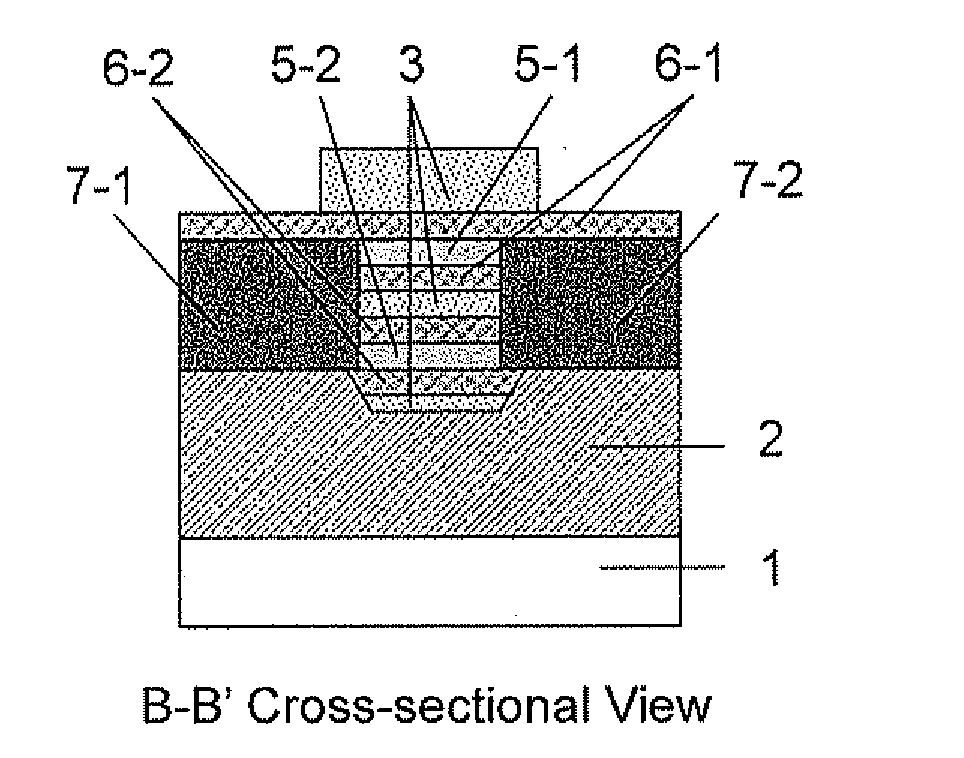 Nano-wire field effect transistor, method for manufacturing the transistor, and integrated circuit including the transistor