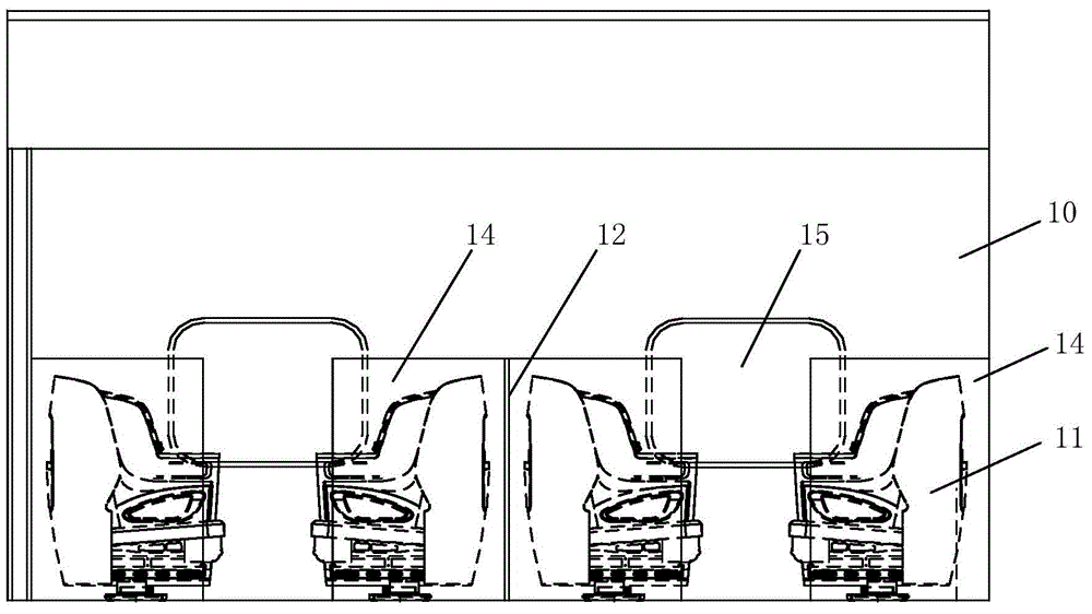 Passenger train carriage and passenger train