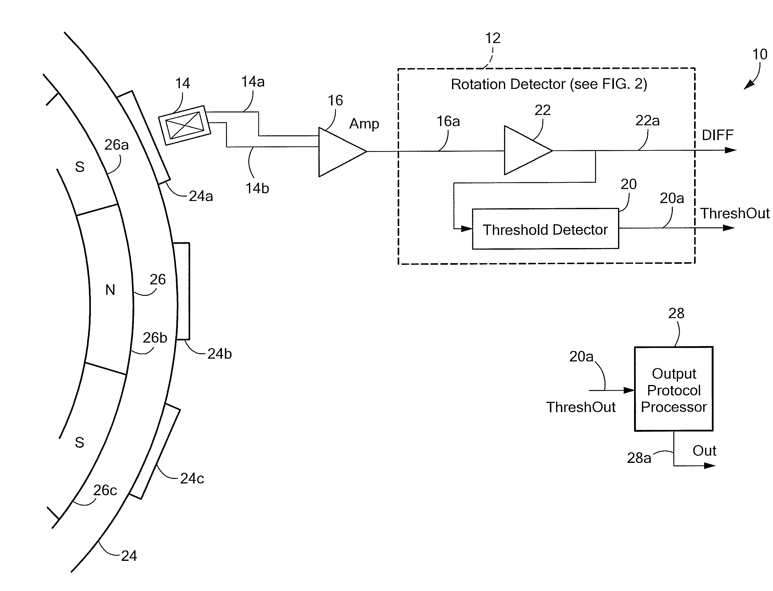 Circuits and Methods for Calibration of a Motion Detector