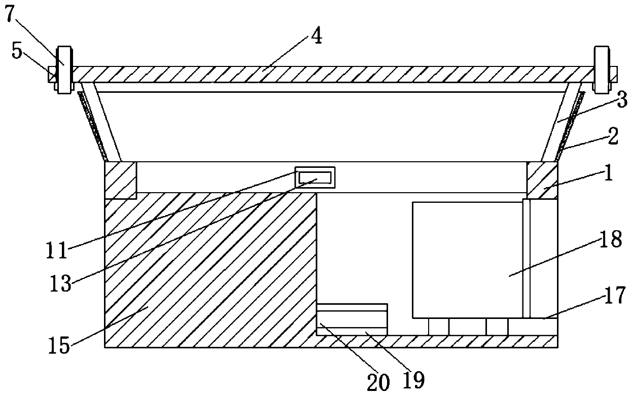 Subway tunnel disease detection drip leakage frequency detection device