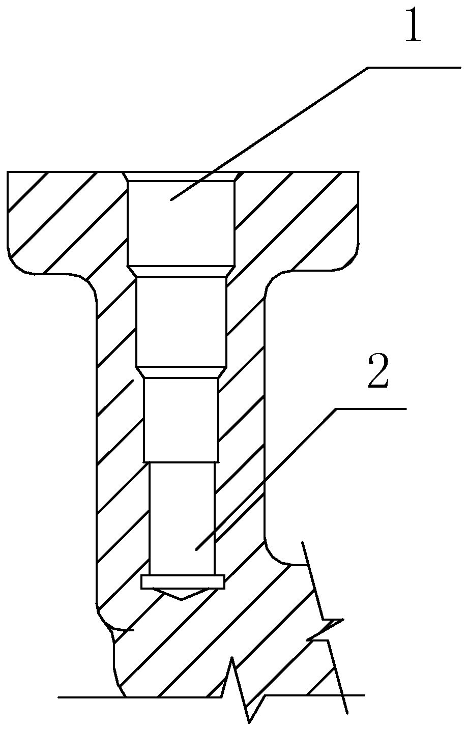 Hard anodizing method of deep-hole aluminum parts and deep-hole aluminum parts made therefrom